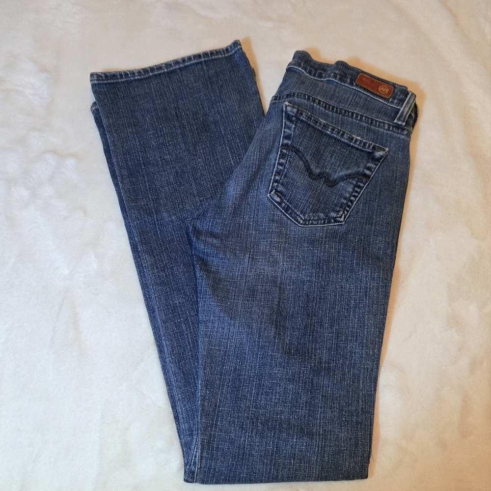 AG Adriano Goldschmied The Angel Jeans Vintage 28R Blue Bootcut Made In USA